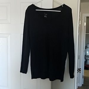 Long sleeve black top from target